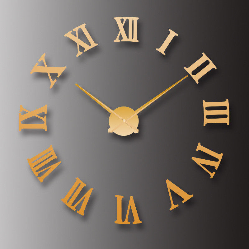 Horloge Murale Design Moderne avec Chiffres Romains