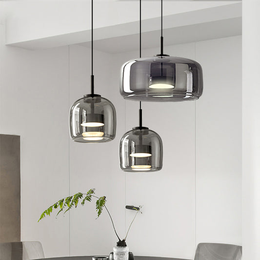 Lustre de chevet minimaliste en verre style italien