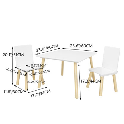 Ensemble de table avec chaises enfants