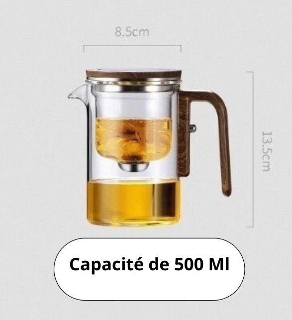 Théière en Verre avec Filtration Magnétique