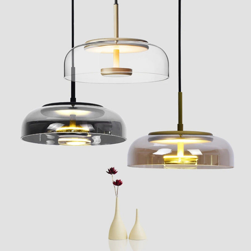 Lustre de chevet minimaliste en verre style italien